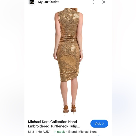 Collection Runway hand embroidered holiday dress - Picture 7 of 8